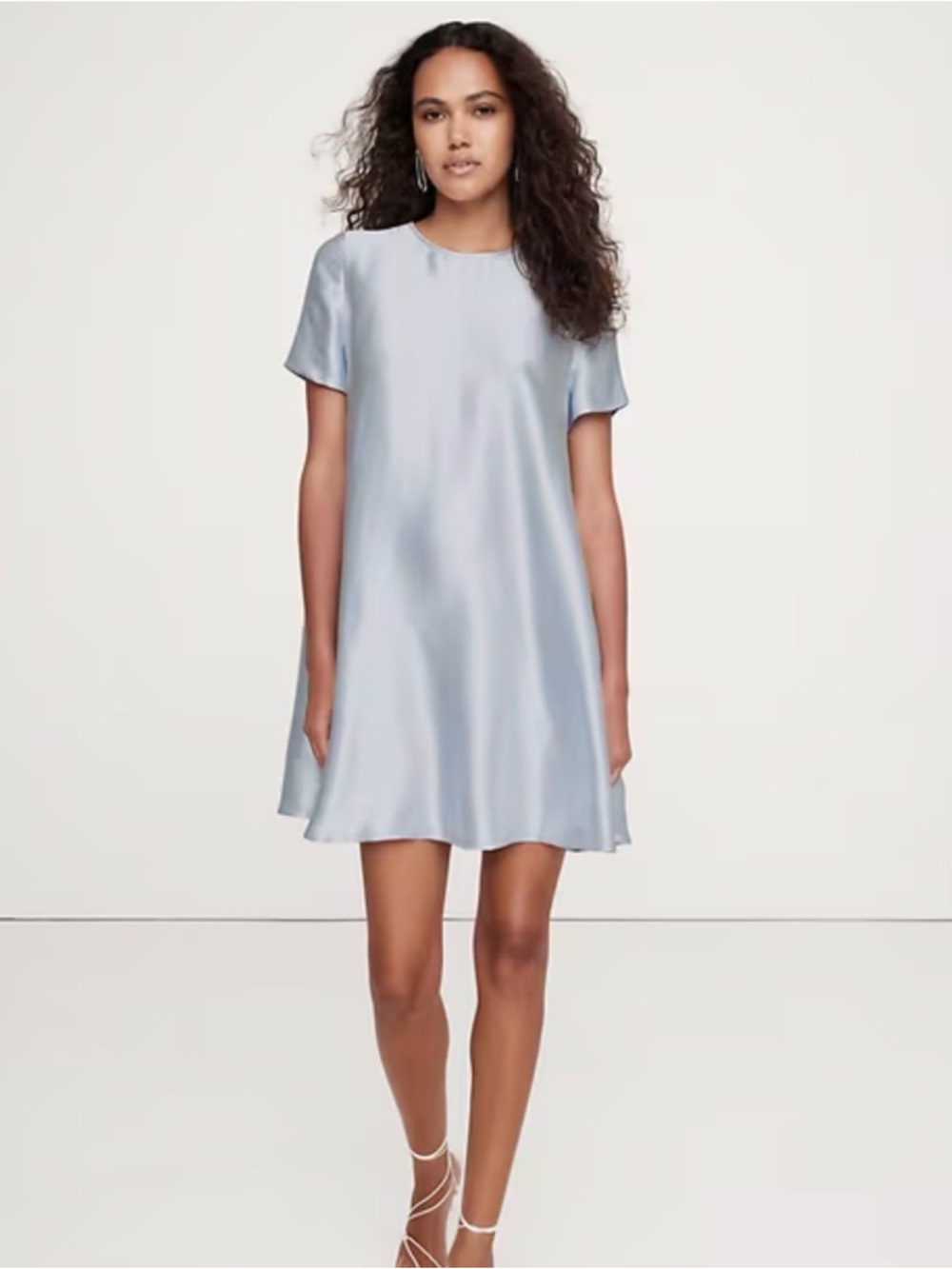 Banana Republic Pale Blue Satin Dress